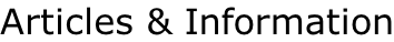 Articles & Information